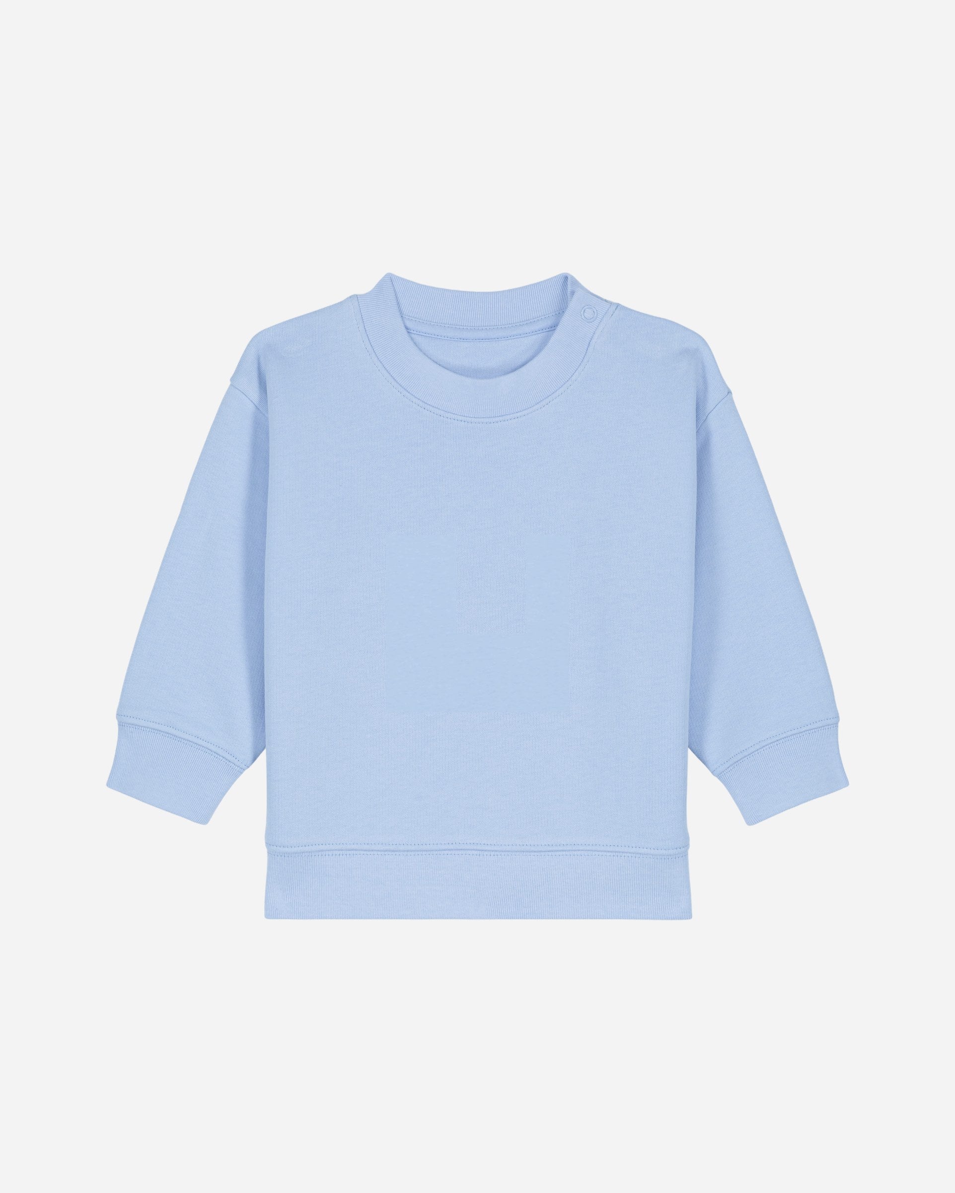Sweat bébé Baby Changer porté, coloris Blue Soul