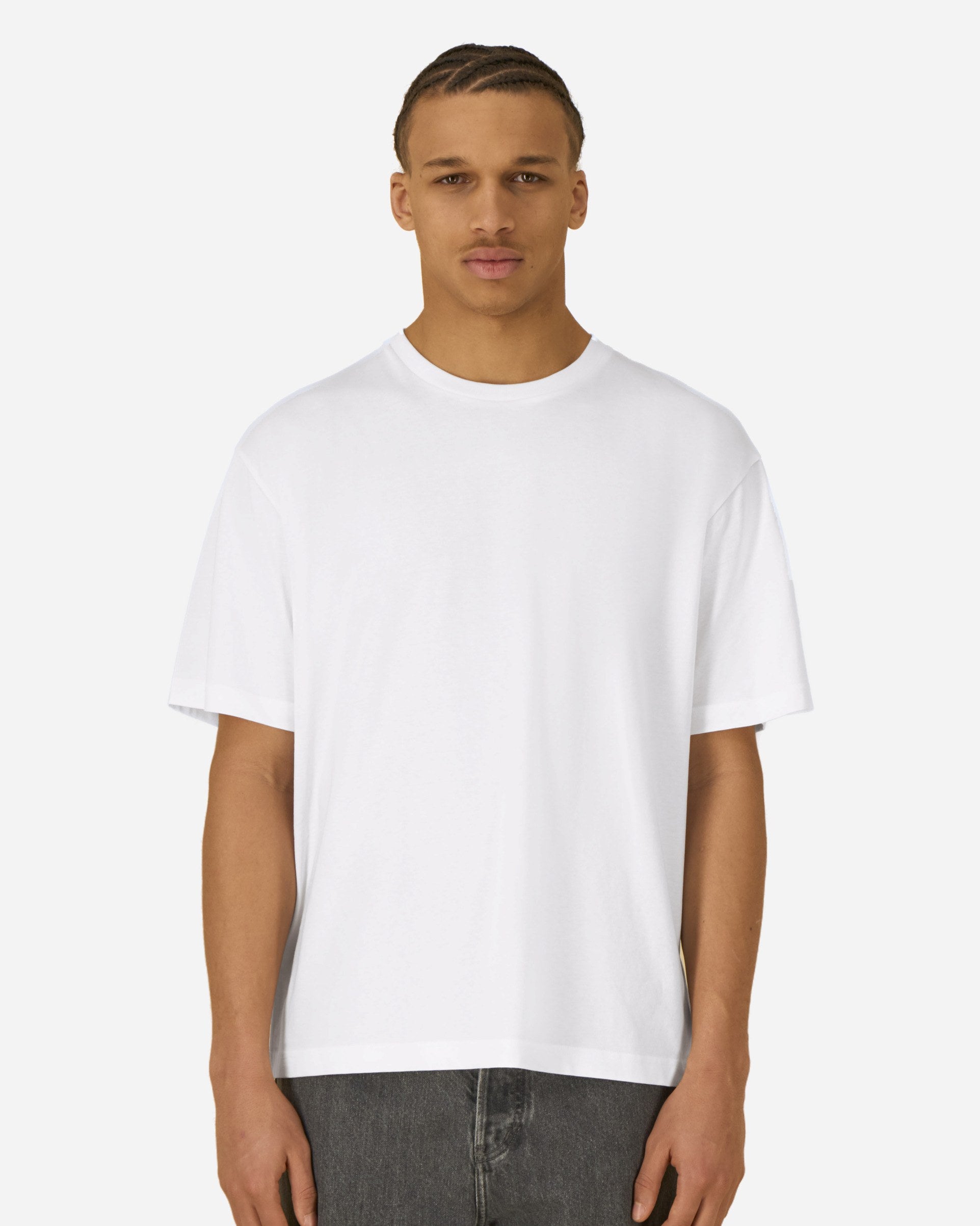 T-shirt unisexe Breezer porté, coloris White