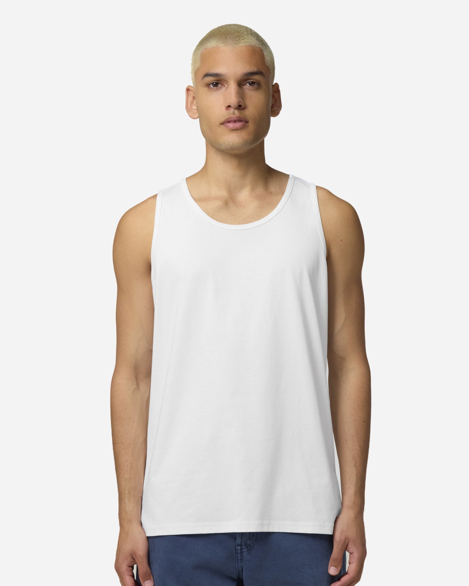 Débardeur homme Stanley Stancer porté, coloris White