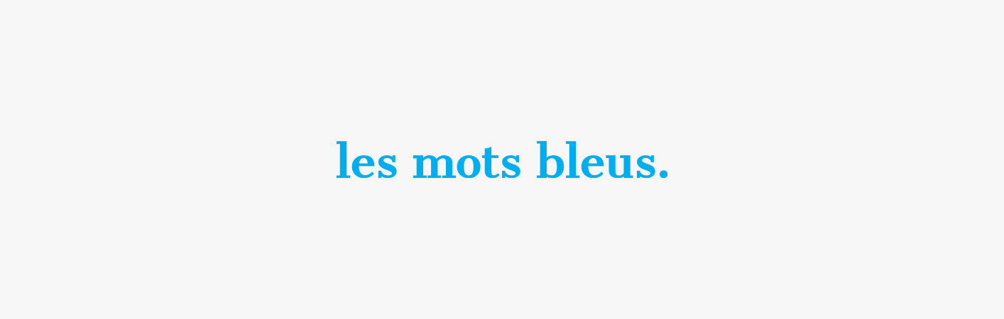 Les Mots Bleus