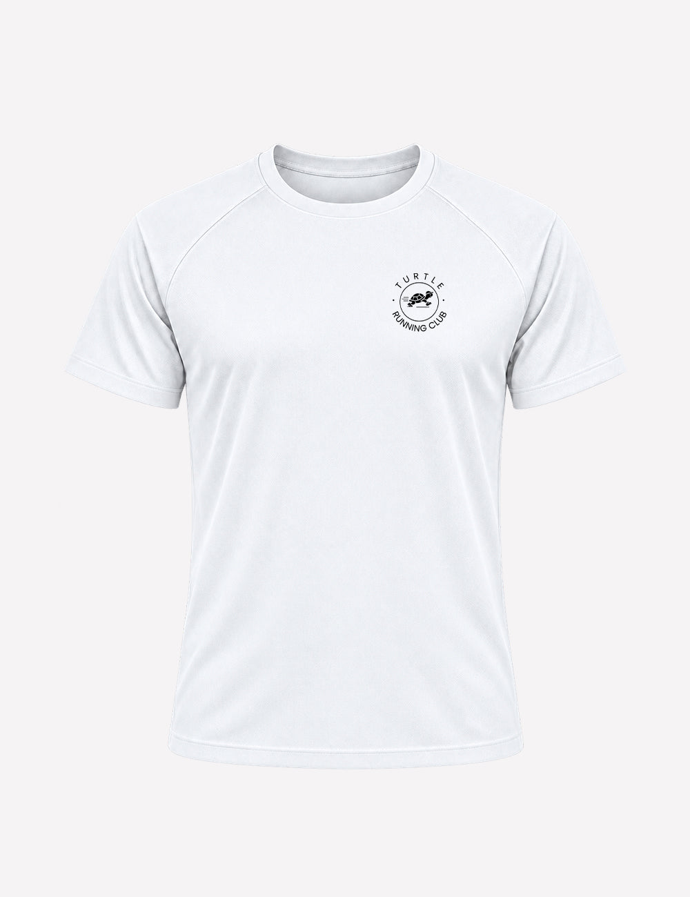 T-shirt homme - Blanc logo noir - Turtle Running Club
