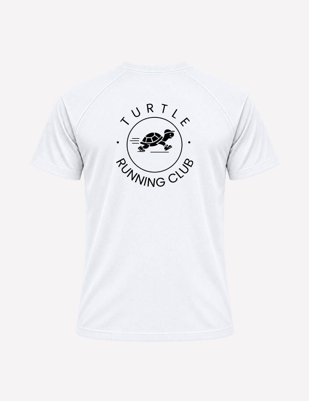 T-shirt homme - Blanc logo noir - Turtle Running Club