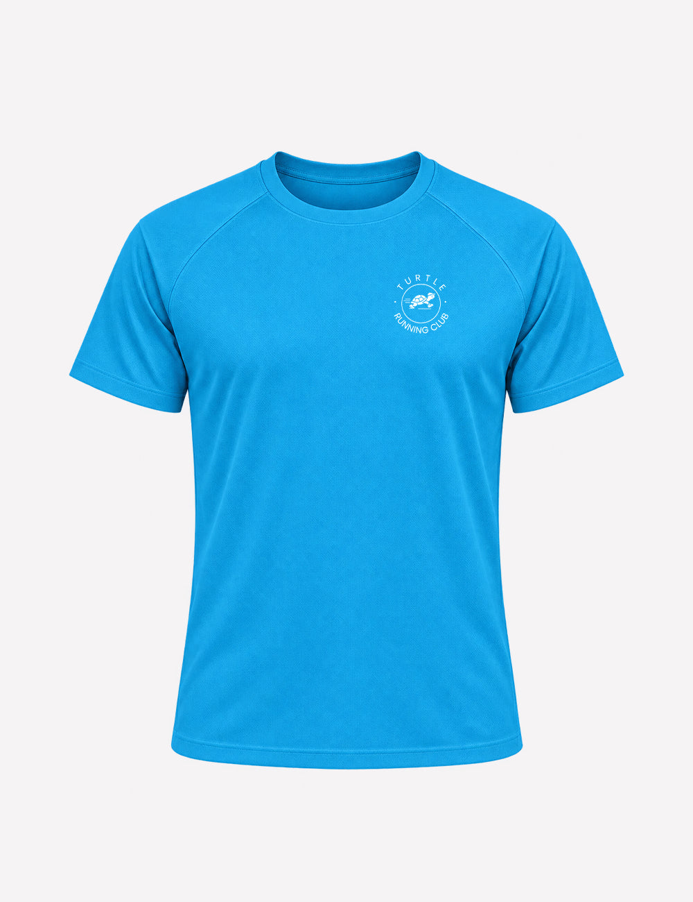 T-shirt homme - Bleu logo blanc - Turtle Running Club