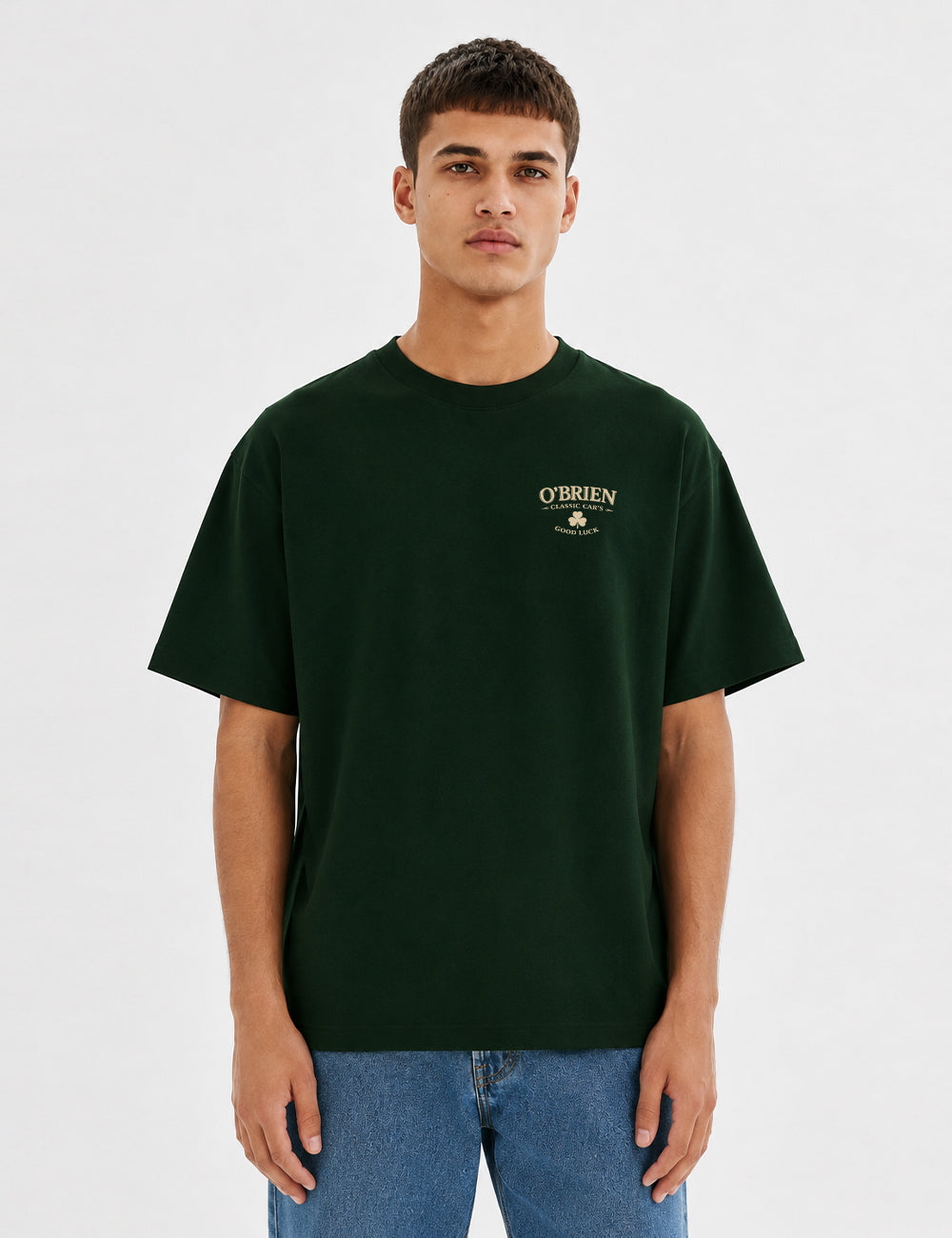 T-shirt O'Brien Classic Cars - Vert foncé