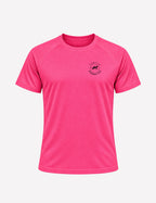 T-shirt homme - Rose néon logo noir - Turtle Running Club