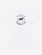 T-shirt femme - Blanc logo noir
