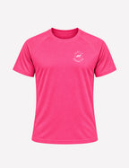 T-shirt homme - Rose néon logo blanc - Turtle Running Club