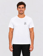 T-shirt homme - Blanc logo noir - Turtle Running Club