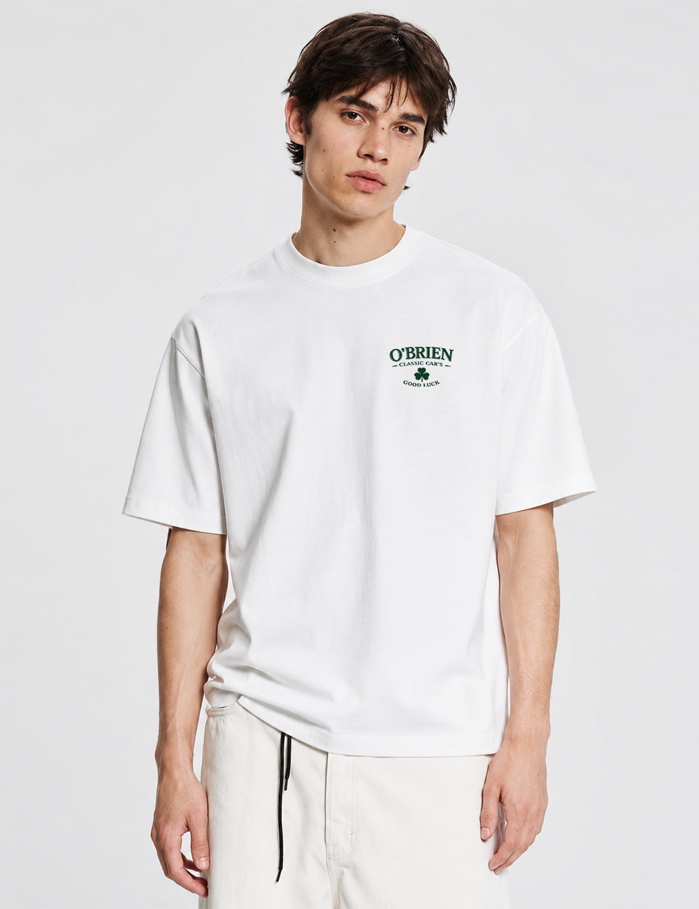 T-shirt O'Brien Classic Cars - Blanc