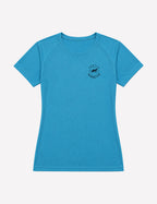 T-shirt femme - Bleu logo noir