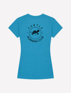 T-shirt femme - Bleu logo noir