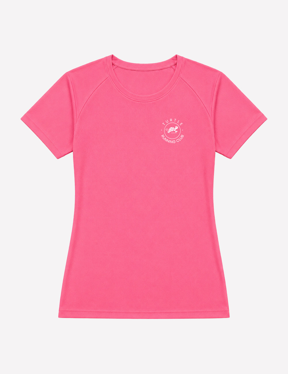 T-shirt femme - Rose néon logo blanc