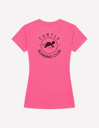 T-shirt femme - Rose néon logo noir