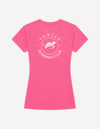 T-shirt femme - Rose néon logo blanc