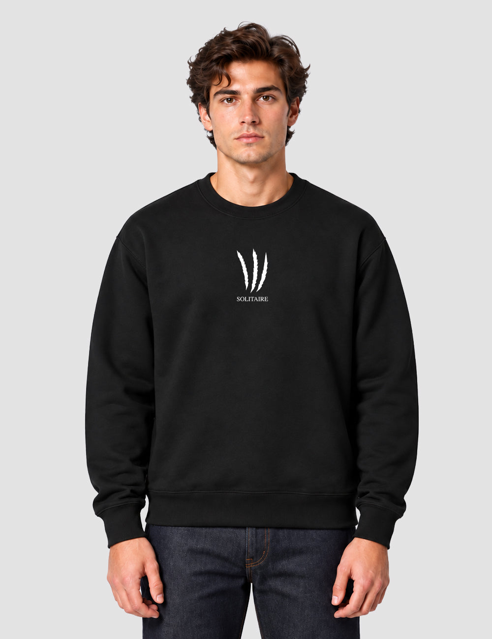 Sweat à col rond unisexe - Solitaire Pvris