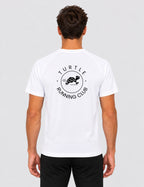 T-shirt homme - Blanc logo noir - Turtle Running Club