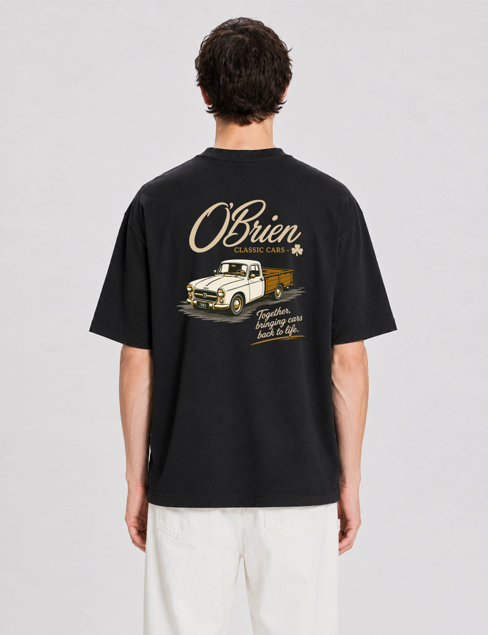 T-shirt O'Brien Classic Cars - Noir