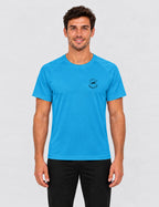 T-shirt homme - Bleu logo noir - Turtle Running Club