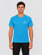 T-shirt homme - Bleu logo blanc - Turtle Running Club