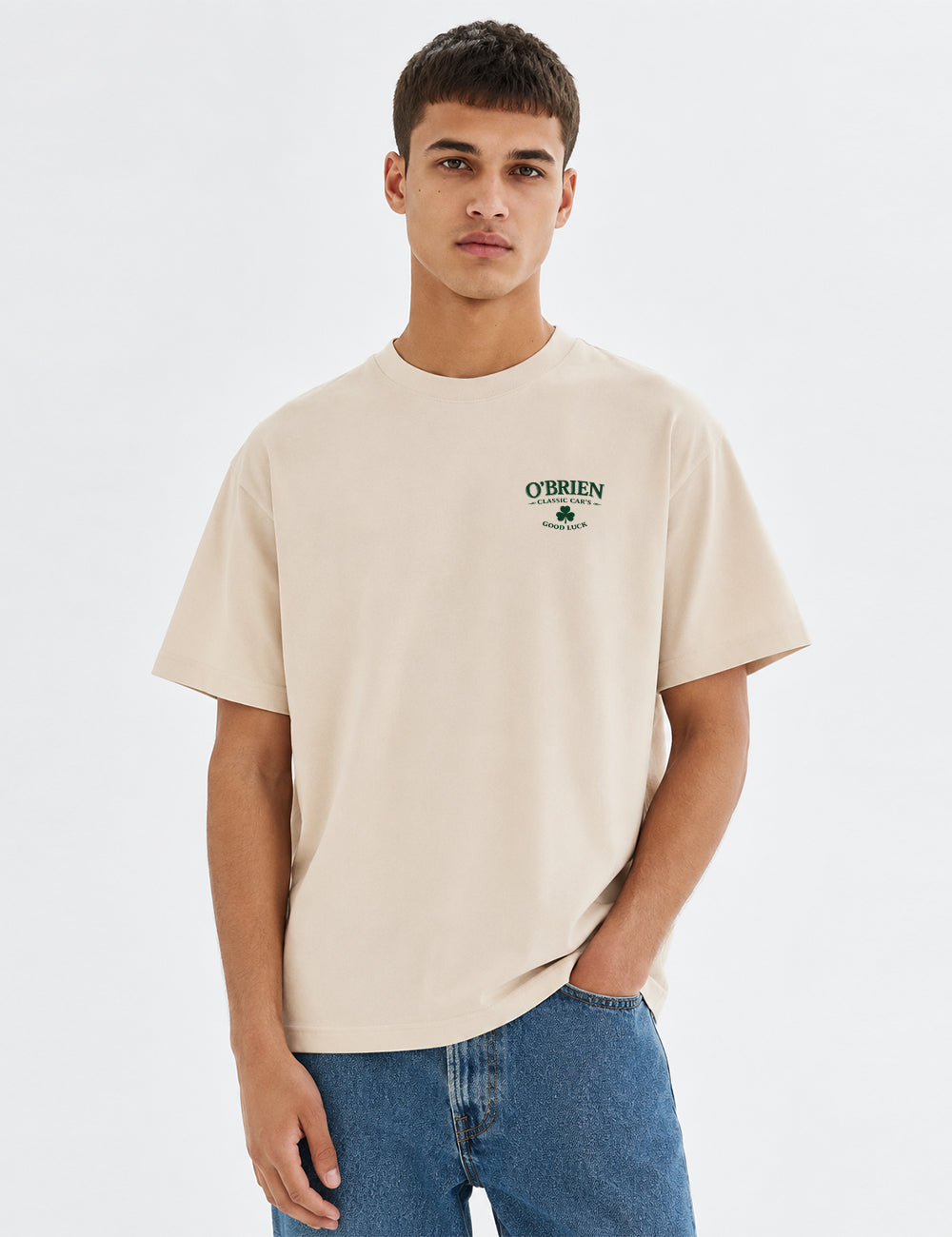 T-shirt O'Brien Classic Cars - Beige