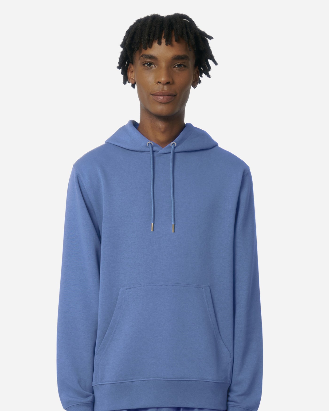 Sweat à capuche unisexe Archer porté, coloris Bright Blue
