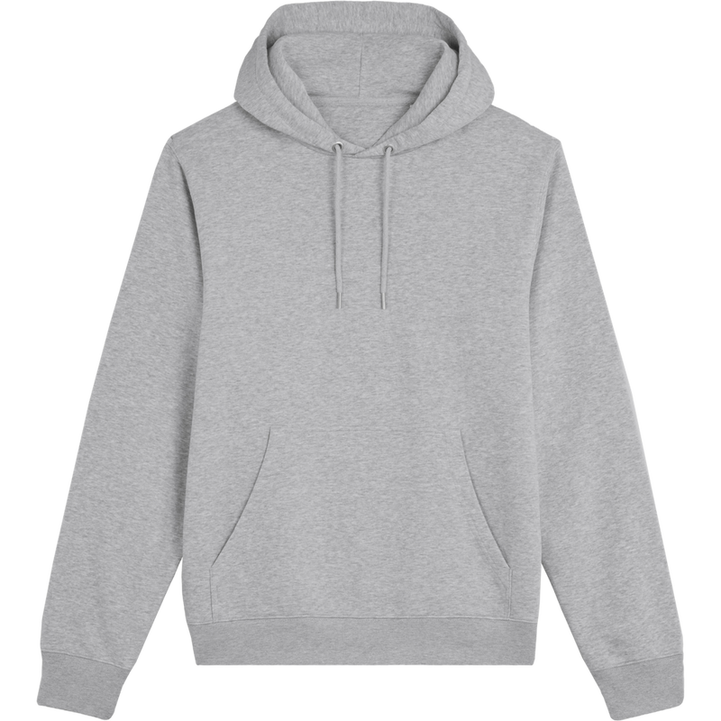 Sweat à capuche unisexe Archer à plat, coloris Heather Grey