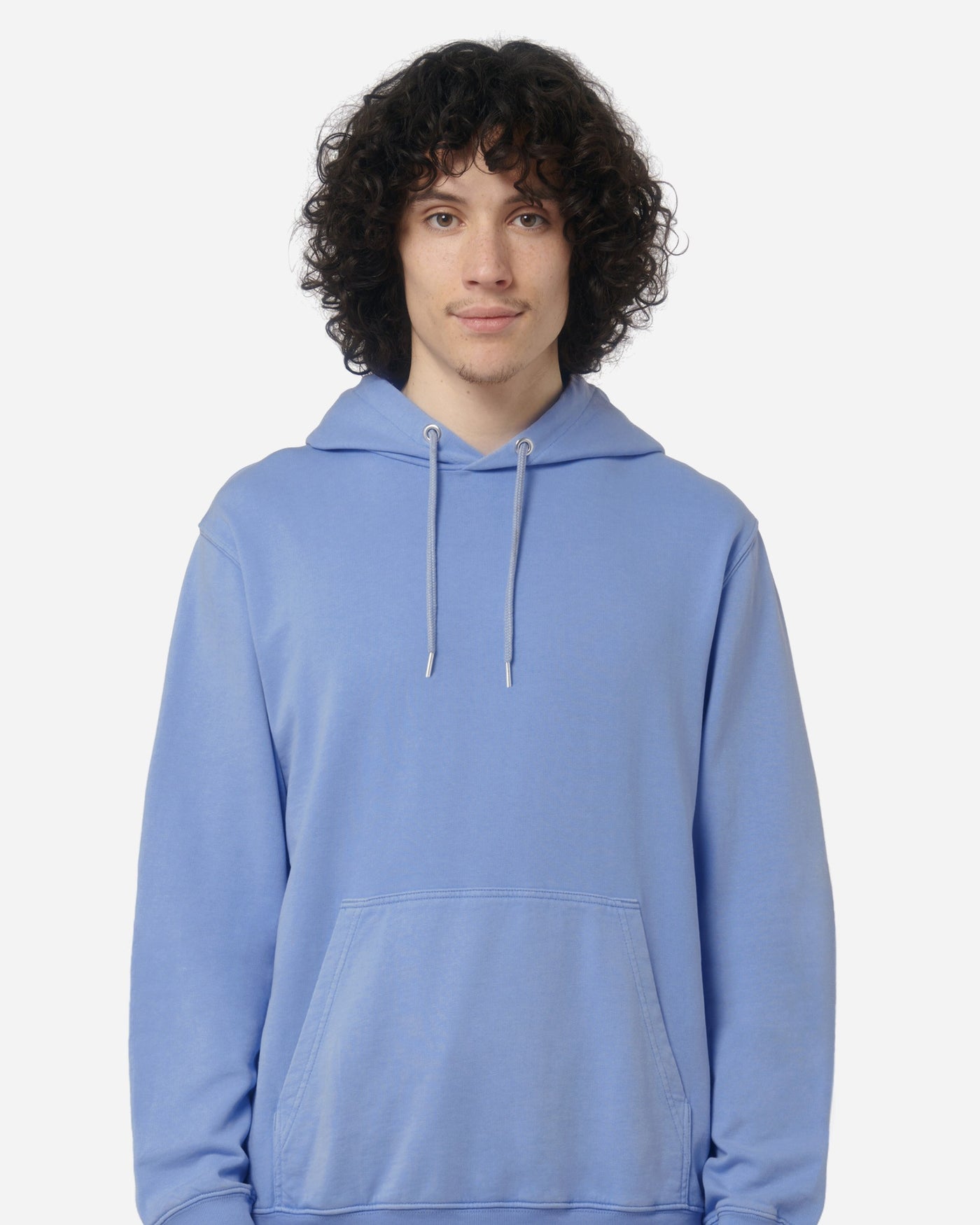 Sweat à capuche unisexe Archer Vintage porté, coloris G. Dyed Swimmer Blue
