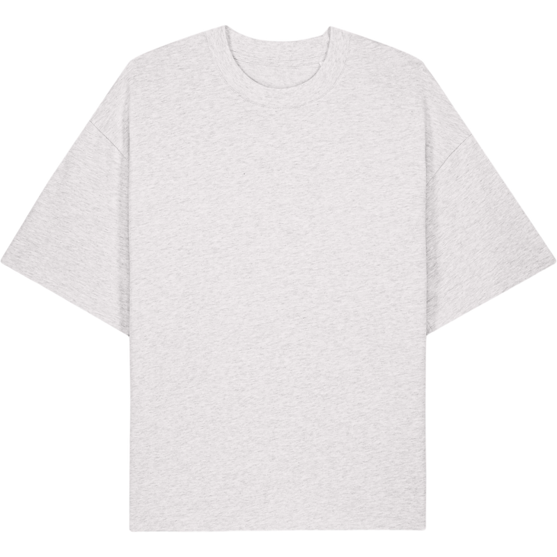 T-shirt unisexe Asher à plat, coloris Cool Heather Grey
