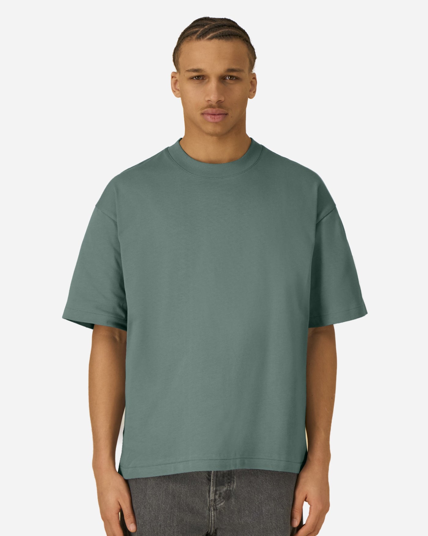 T-shirt unisexe Asher porté, coloris Green Bay