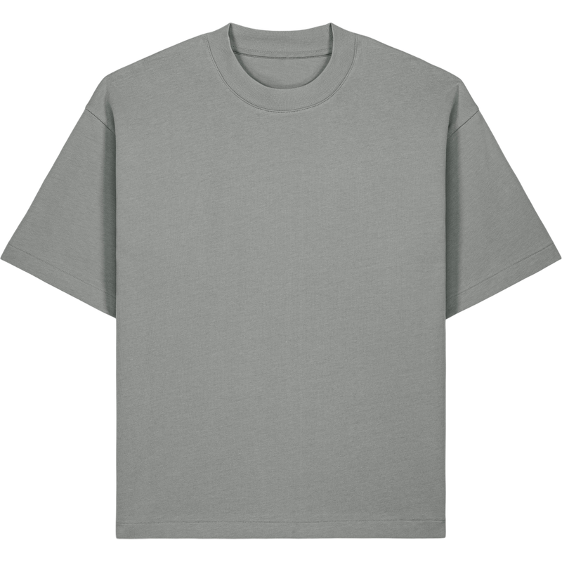 T-shirt unisexe Asher à plat, coloris Misty Grey