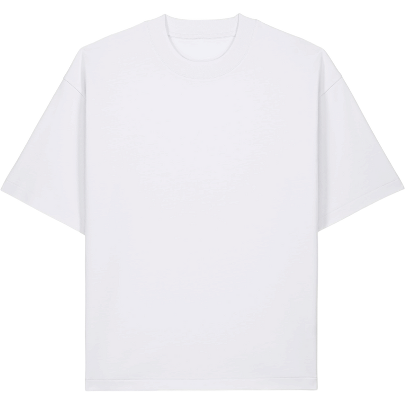 T-shirt unisexe Asher à plat, coloris White