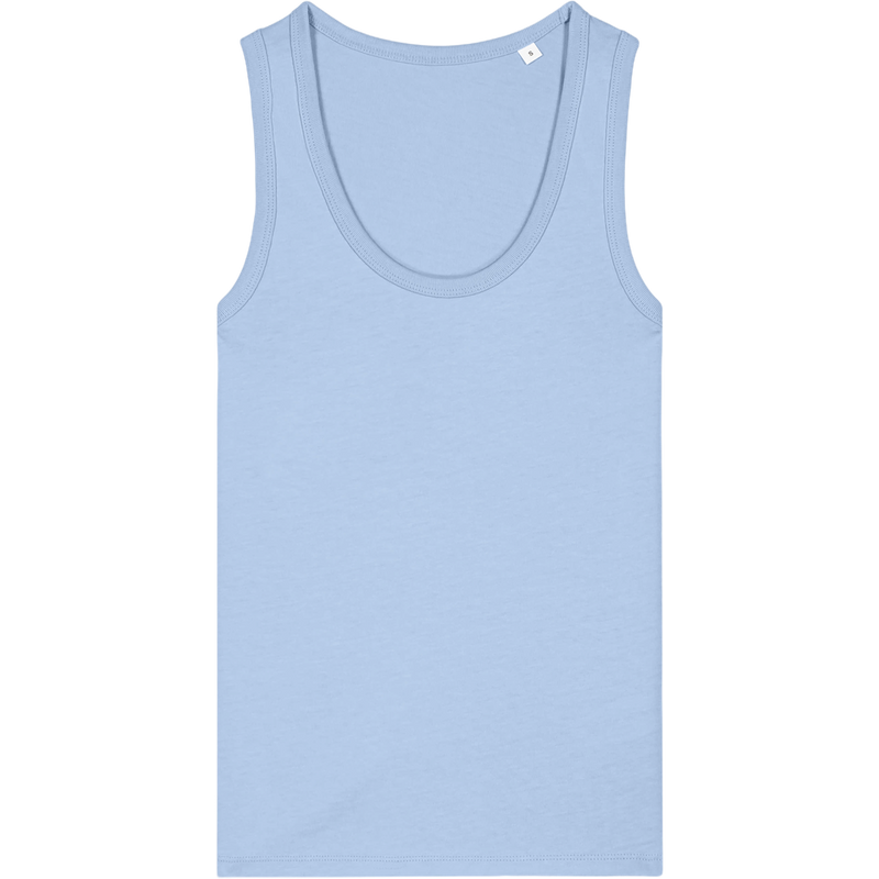 Débardeur femme Stella Ava à plat, coloris Blue Soul