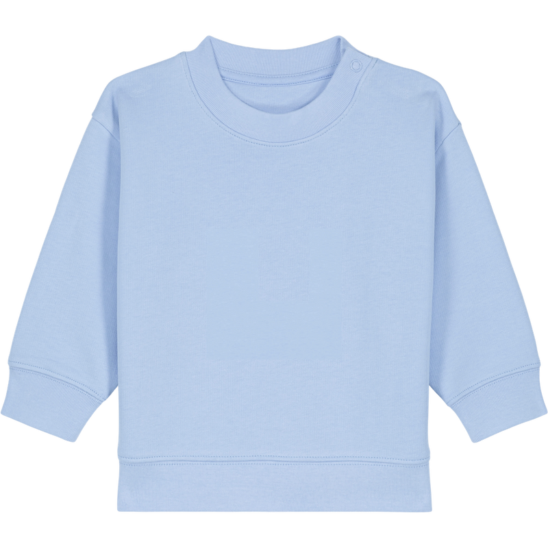 Sweat bébé Baby Changer à plat, coloris Blue Soul