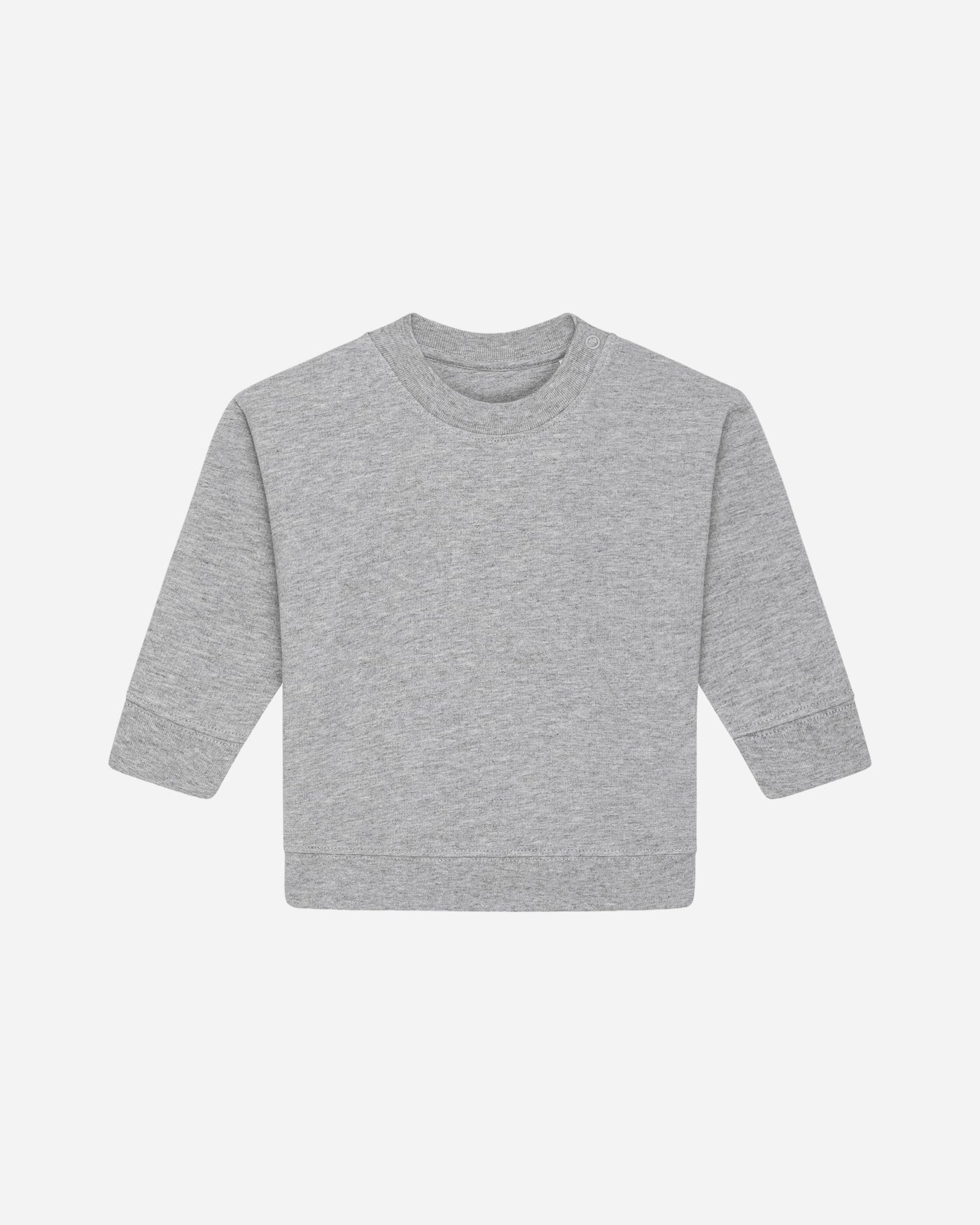 Sweat bébé Baby Changer porté, coloris Heather Grey