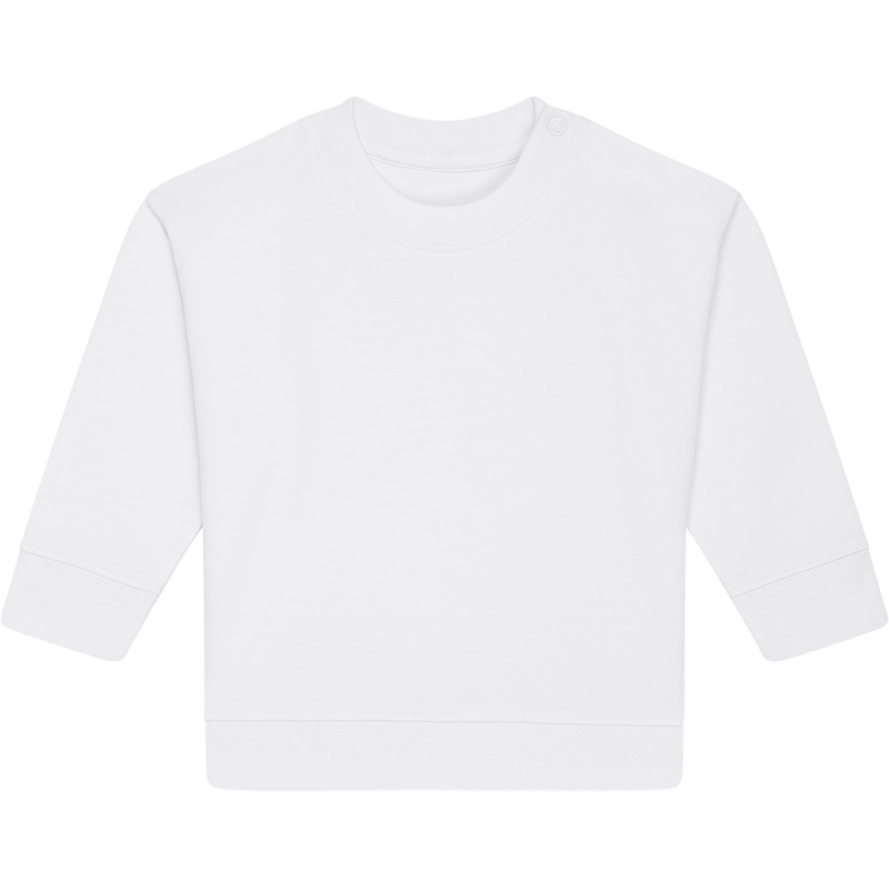 Sweat bébé Baby Changer à plat, coloris White