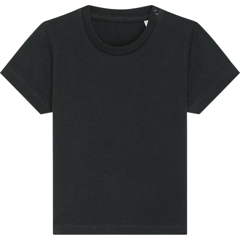 T-shirt bébé Baby Creator à plat, coloris Black
