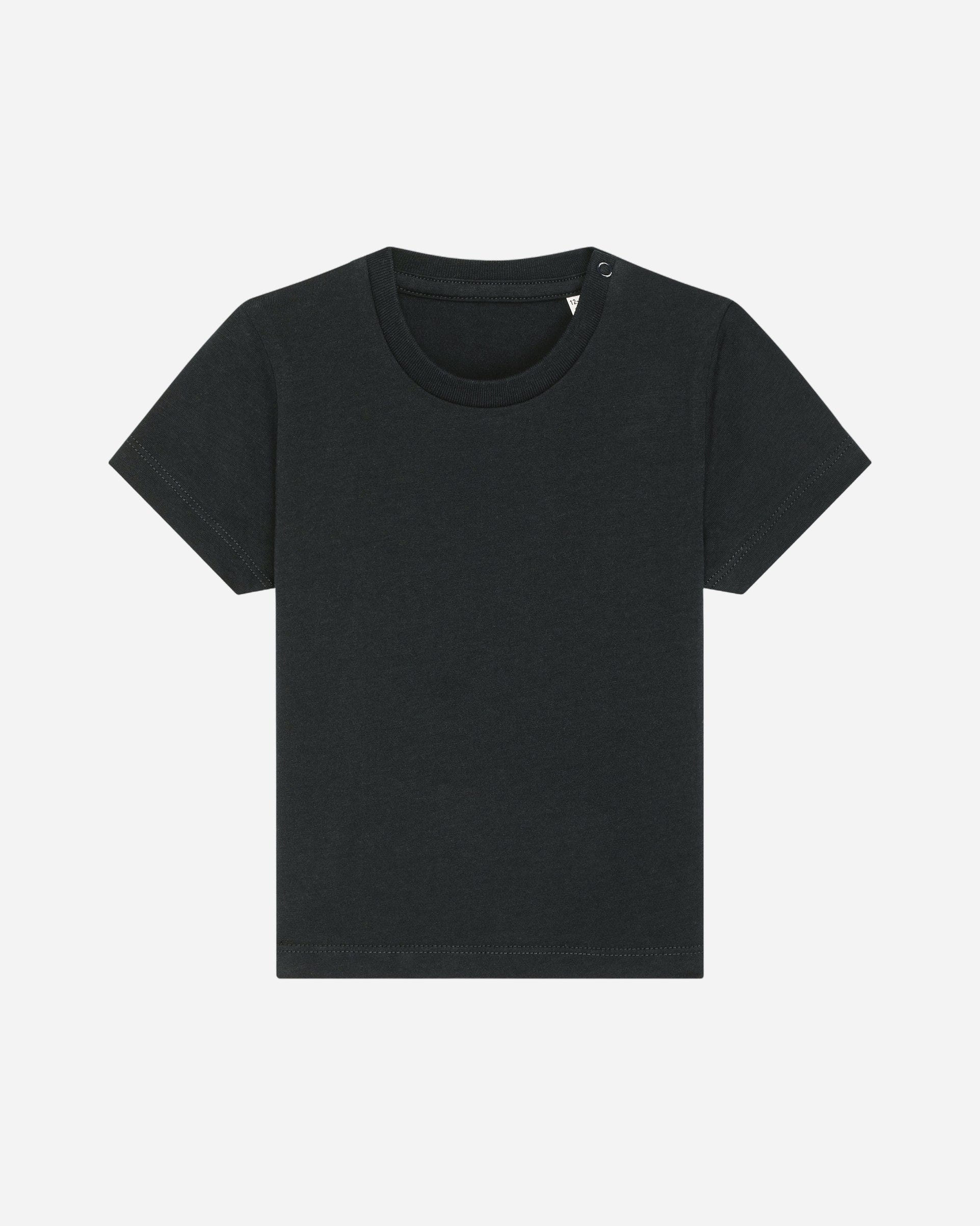 T-shirt bébé Baby Creator porté, coloris Black