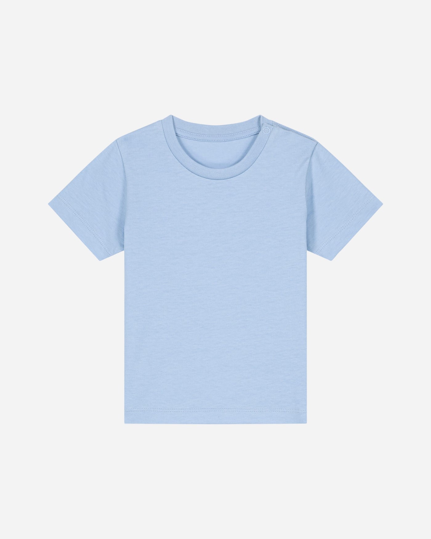 T-shirt bébé Baby Creator porté, coloris Blue Soul