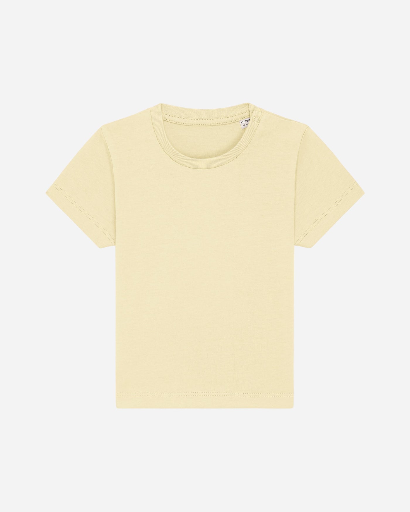 T-shirt bébé Baby Creator porté, coloris Butter