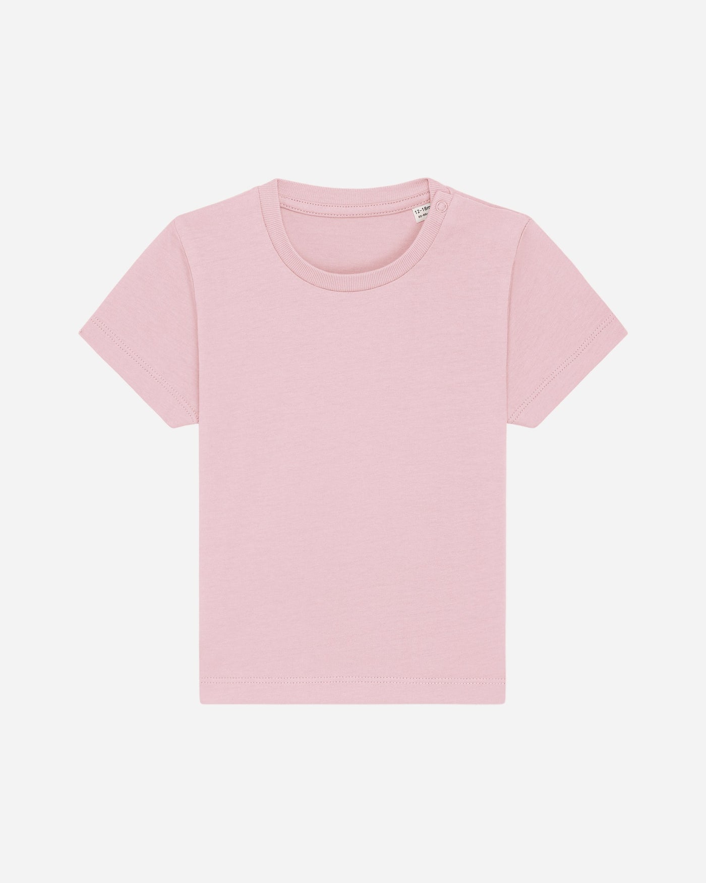 T-shirt bébé Baby Creator porté, coloris Cotton Pink