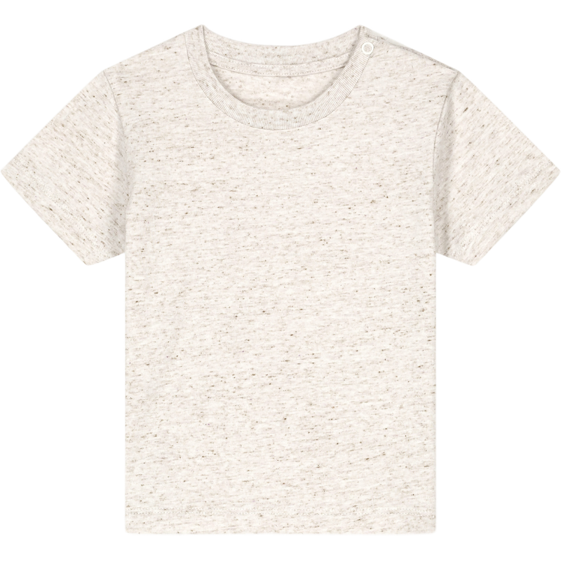T-shirt bébé Baby Creator à plat, coloris Eco-Heather