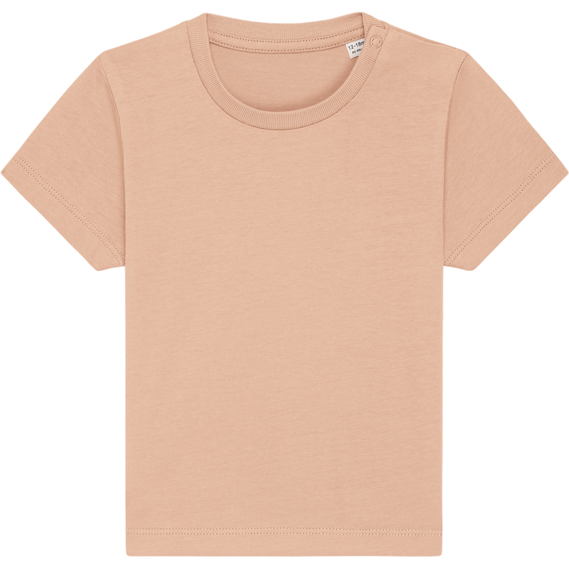 T-shirt bébé Baby Creator à plat, coloris Fraiche Peche