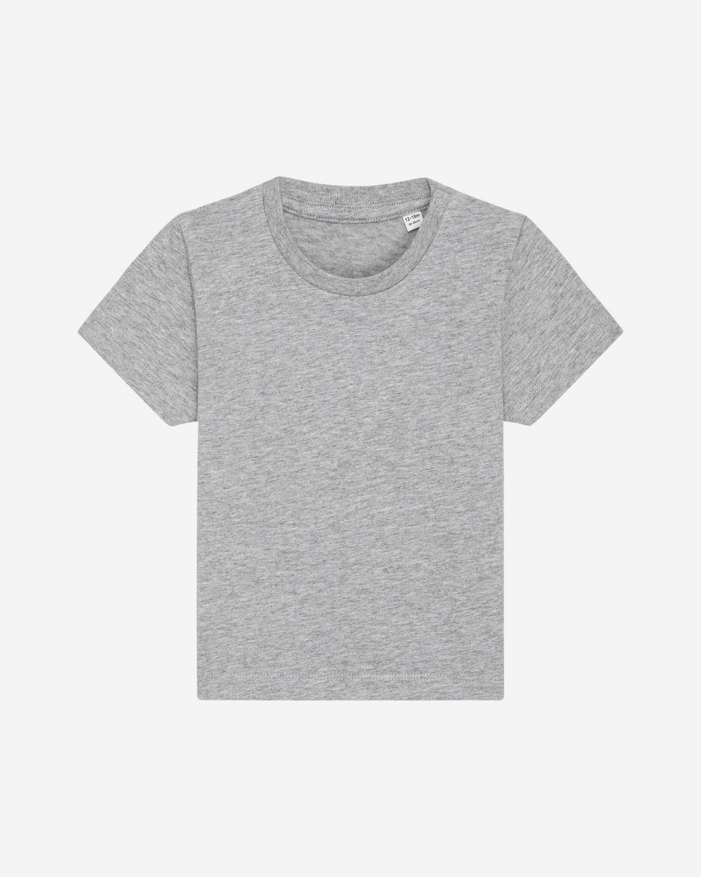 T-shirt bébé Baby Creator porté, coloris Heather Grey