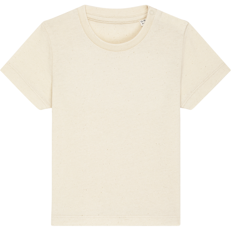 T-shirt bébé Baby Creator à plat, coloris Natural Raw