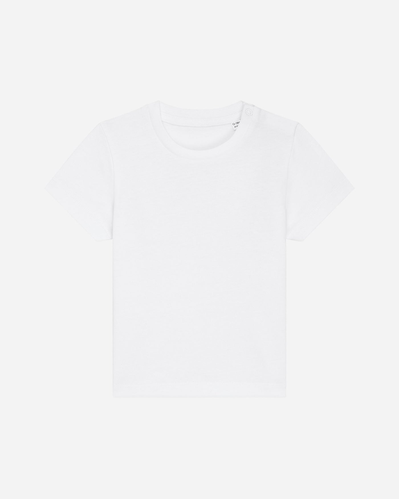 T-shirt bébé Baby Creator porté, coloris White