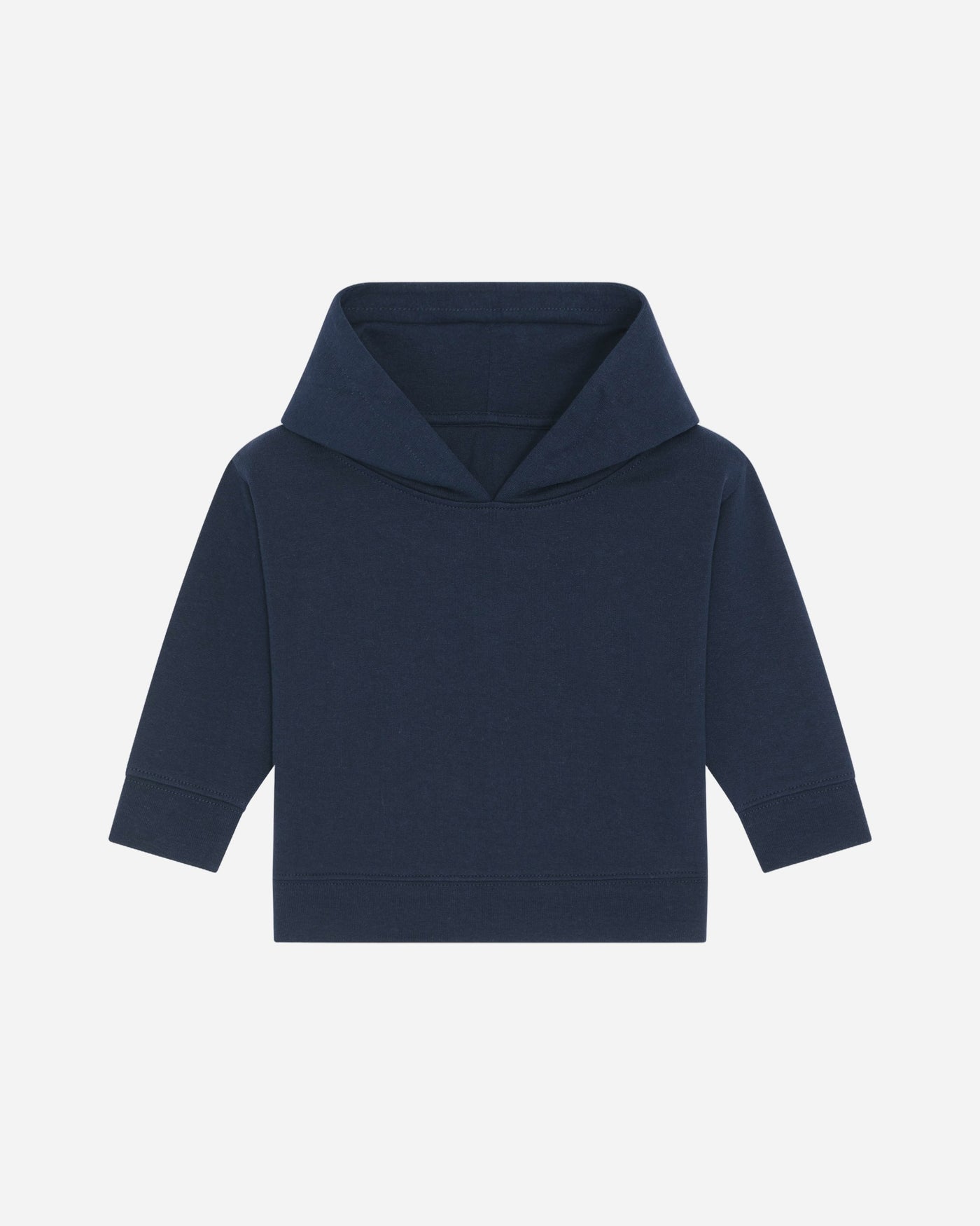 Sweat à capuche bébé Baby Cruiser porté, coloris French Navy