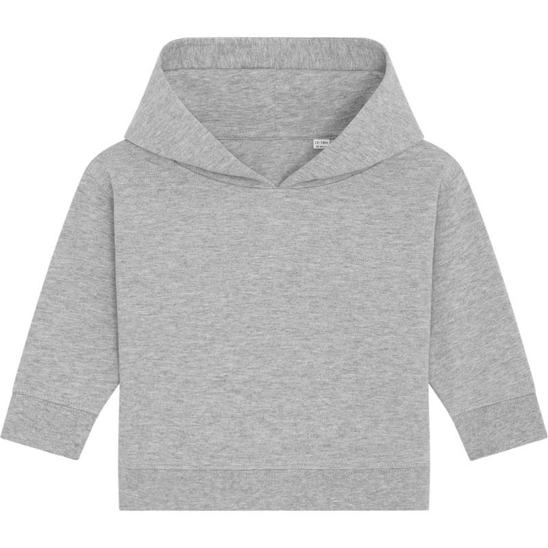 Sweat à capuche bébé Baby Cruiser à plat, coloris Heather Grey