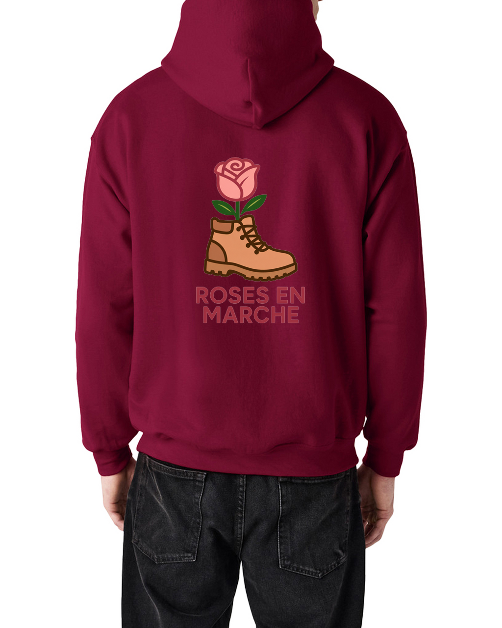 Sweat à capuche unisexe - Roses en Marche