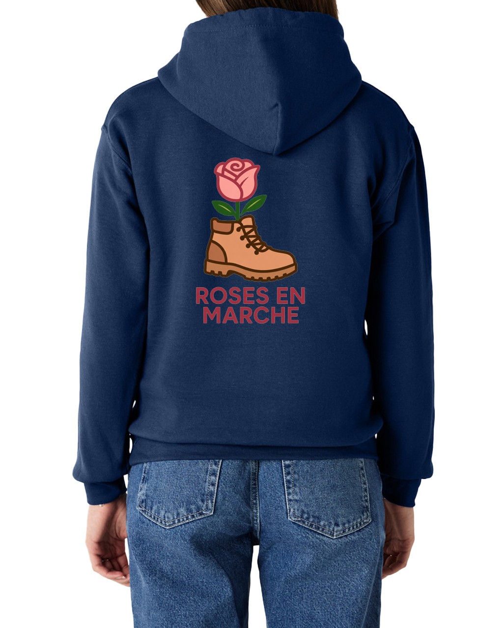 Sweat à capuche unisexe - Roses en Marche