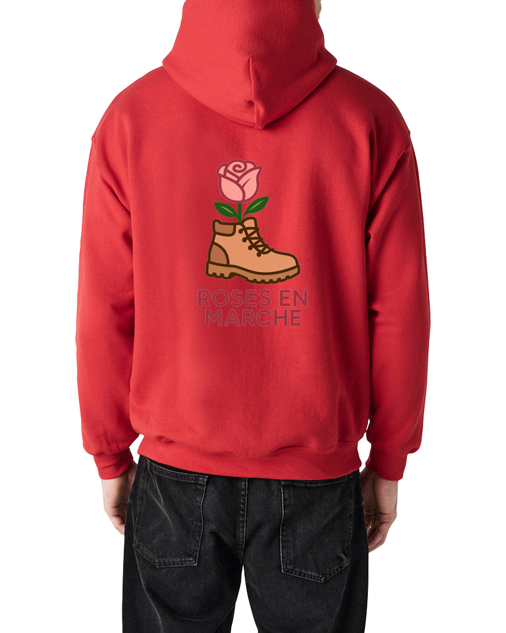 Sweat à capuche unisexe - Roses en Marche